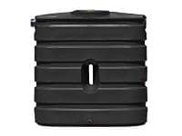 Bushman Slimline Ribbed Water Storage Tank (Black) - 130 Gallon