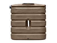 Bushman Slimline Ribbed Water Storage Tank (Mocha) - 130 Gallon