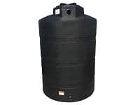 Norwesco Vertical Water Storage Tank (Black) - 1000 Gallon