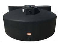 Norwesco Vertical Water Storage Tank (Black) - 600 Gallon