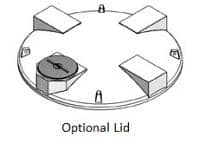 Custom Roto-Molding Open Top Tank Lid - 102 Inch