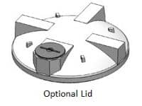 Custom Roto-Molding Open Top Tank Lid - 96 Inch