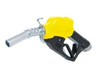 Fill-Rite N100DAU13Y 1" 5-40 GPM (19-150 LPM) Ultra High Flow Nozzle with Hook (Yellow)