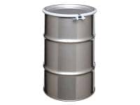 Skolnik Open Head 30 Gallon Stainless Steel Drum