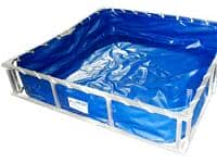 Husky Hazmat Aluminum Decontamination Pool - 3' x 3' x 1' 