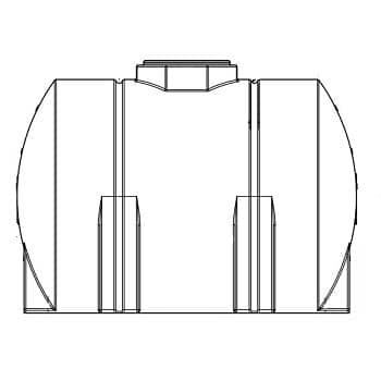 Custom Horizontal Leg Polyethylene Tank 1