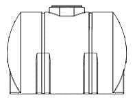 Custom Horizontal Leg Polyethylene Tank