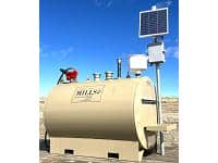 Mills Double Wall Mule Solar Powered Skid Tank (UL142) - 550 Gallons