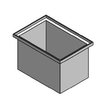 Custom Rectangular Open Top Polyethylene Tank 1