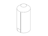 Norwesco Vertical Chemical Storage Tank - 75 Gallon